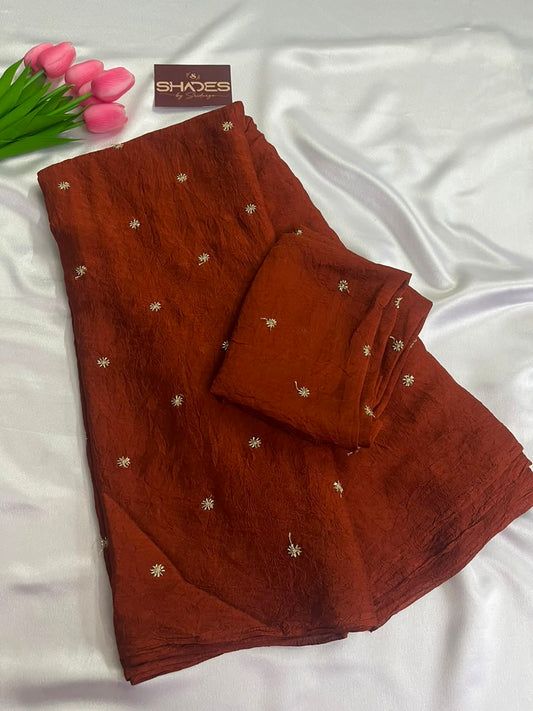Isha - Pure Viscose Georgette (Crushed)