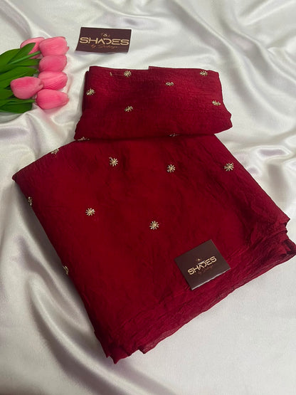 Isha - Pure Viscose Georgette (Crushed)
