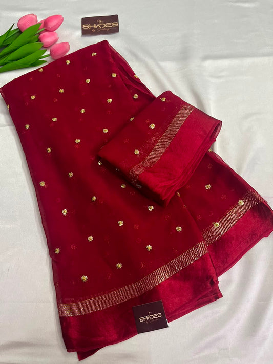 Bella - Viscose Georgette Saree