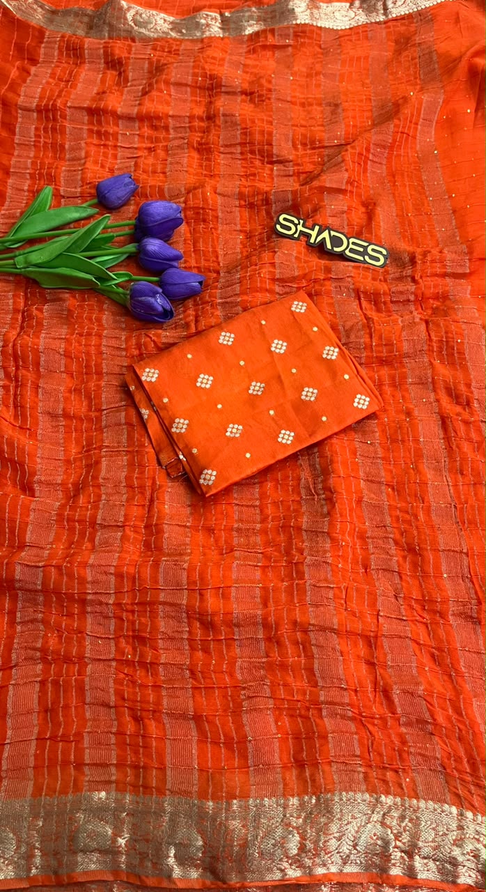 Vedika - Pure Viscose Georgette Sarees
