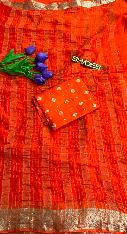 Vedika - Pure Viscose Georgette Sarees