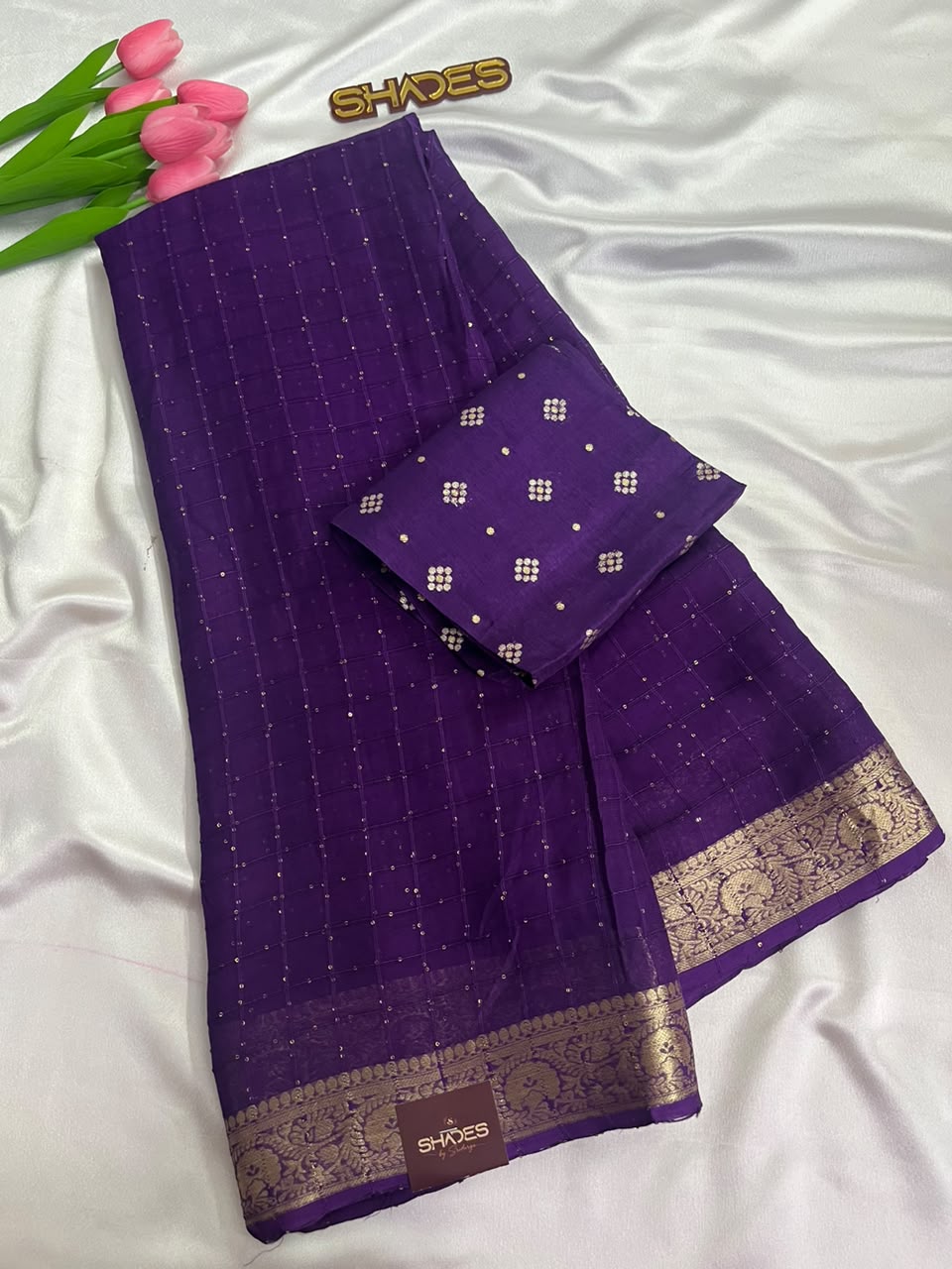 Vedika - Pure Viscose Georgette Sarees