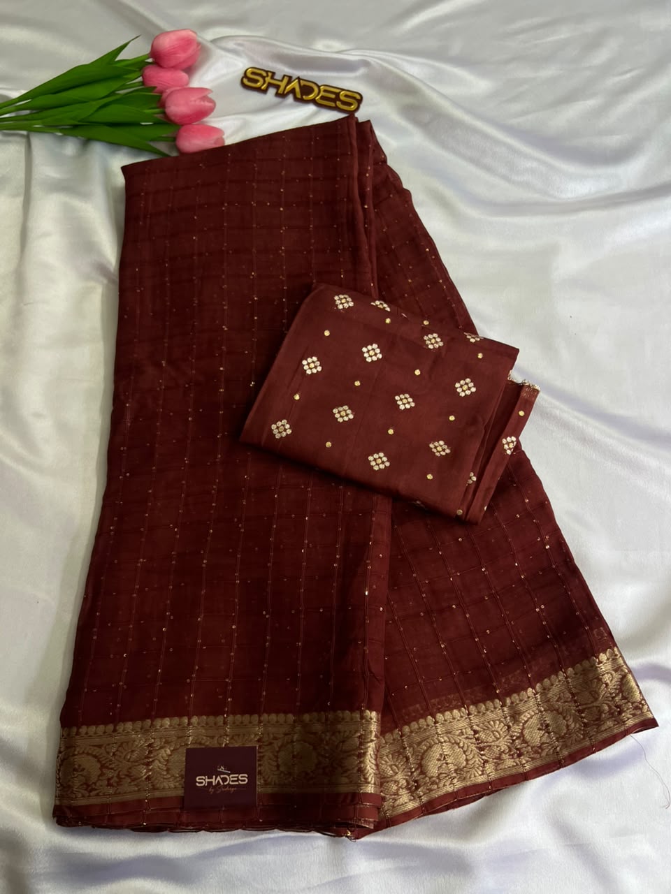 Vedika - Pure Viscose Georgette Saree (Dispatch After 10 Days)