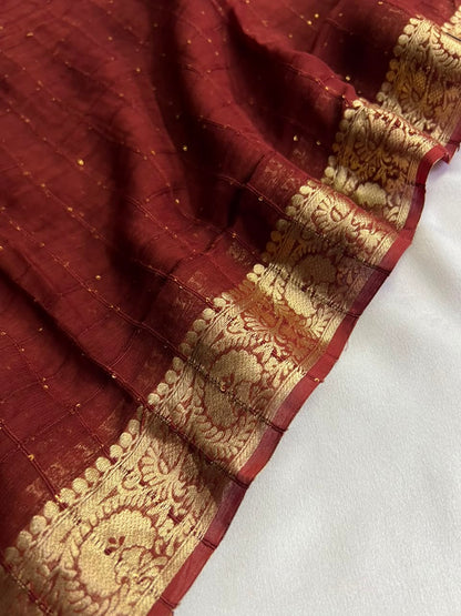 Vedika - Pure Viscose Georgette Saree (Dispatch After 10 Days)