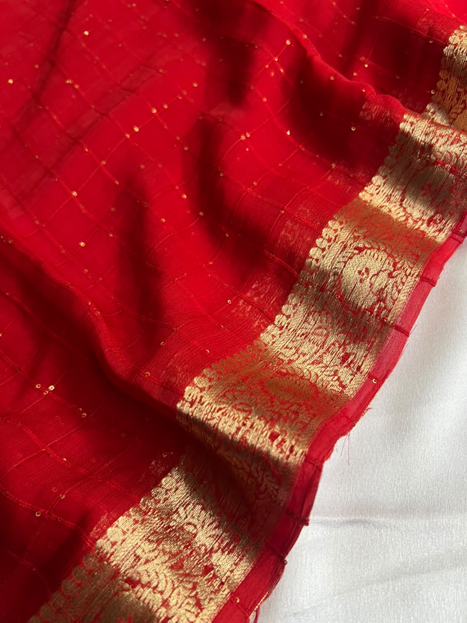 VEDIKA- Pure Viscose Georgette Sarees
