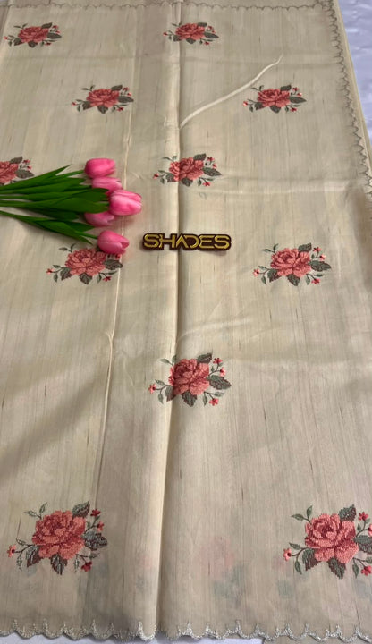Rosella - Premium Semi Jute Saree