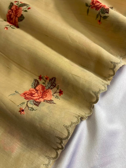Rosella - Premium Semi Jute Saree