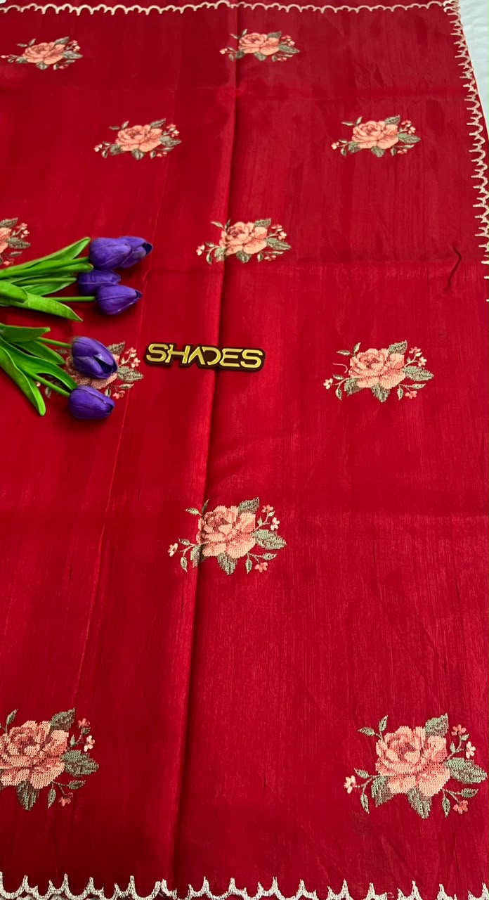 Rosella - Premium Semi Jute Saree