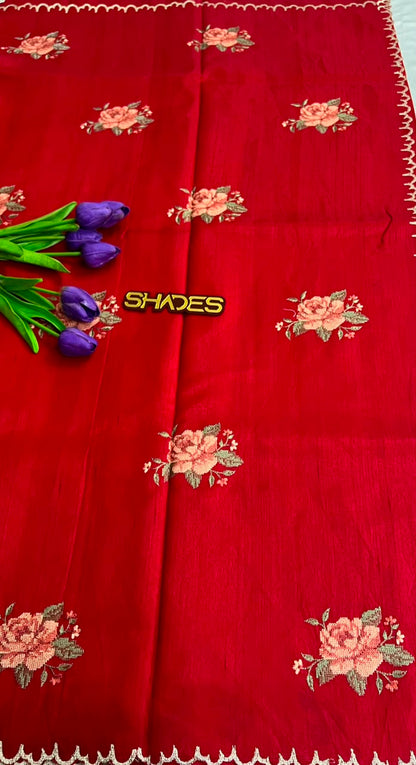 Rosella - Premium Semi Jute Saree