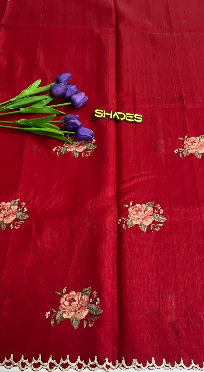 Rosella - Premium Semi Jute Saree