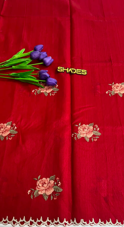 Rosella - Premium Semi Jute Saree