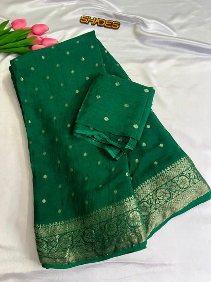 Royal Zari -  Pure Viscose Chinnon