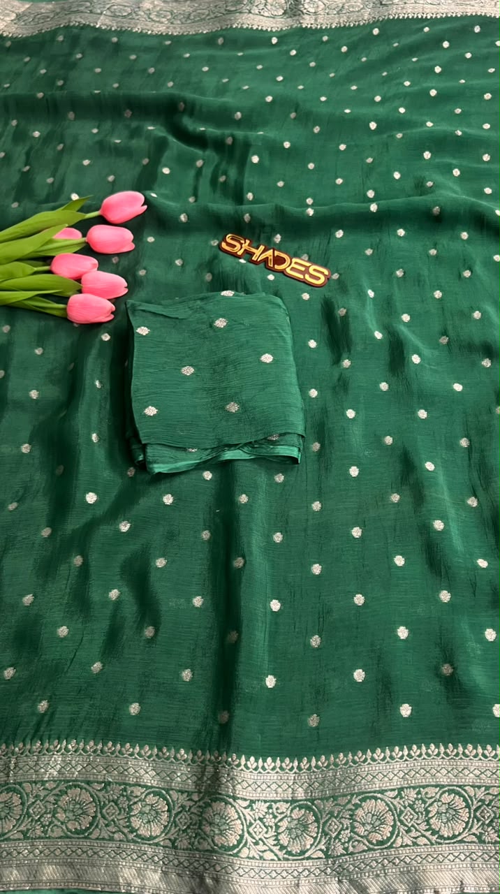 Royal Zari -  Pure Viscose Chinnon