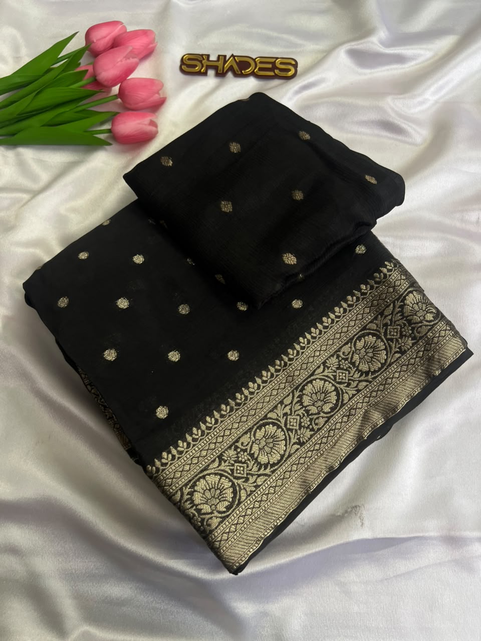 Royal Zari -  Pure Viscose Chinnon