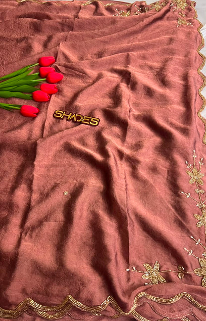 Rima - Crushed Soft Organza Saree