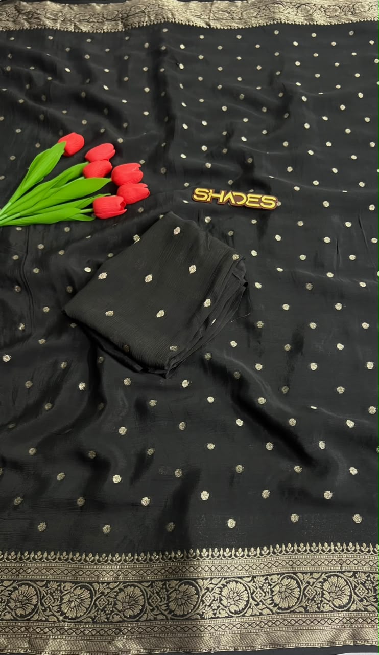 Royal Zari -  Pure Viscose Chinnon