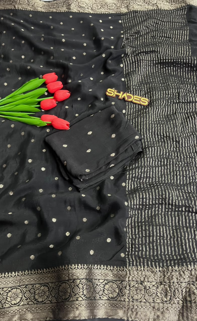 Royal Zari -  Pure Viscose Chinnon