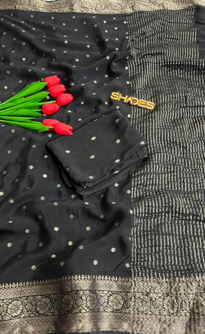 Royal Zari -  Pure Viscose Chinnon