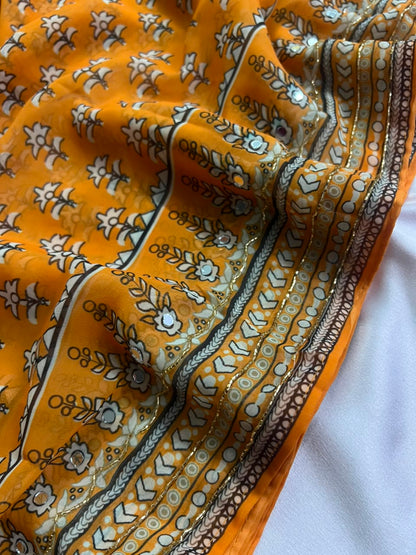 Naira - Viscose Georgette Saree
