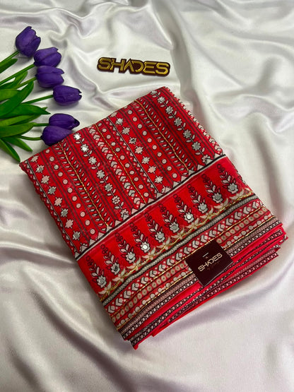 Naira - Viscose Georgette Saree