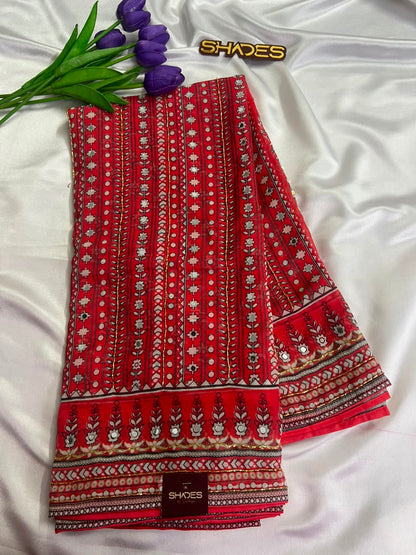 Naira - Viscose Georgette Saree