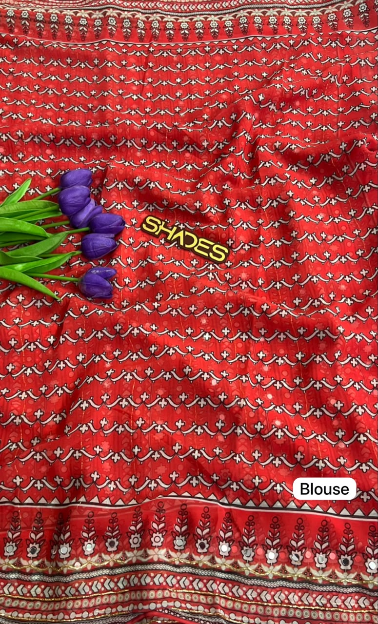 Naira - Viscose Georgette Saree