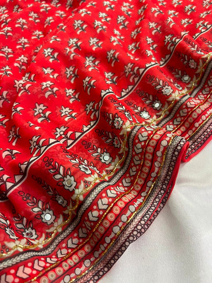 Naira - Viscose Georgette Saree