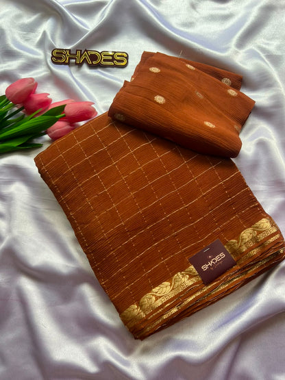 Varsha - Pure Viscose Chinnon Saree