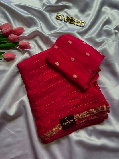 Varsha - Pure Viscose Chinnon Saree