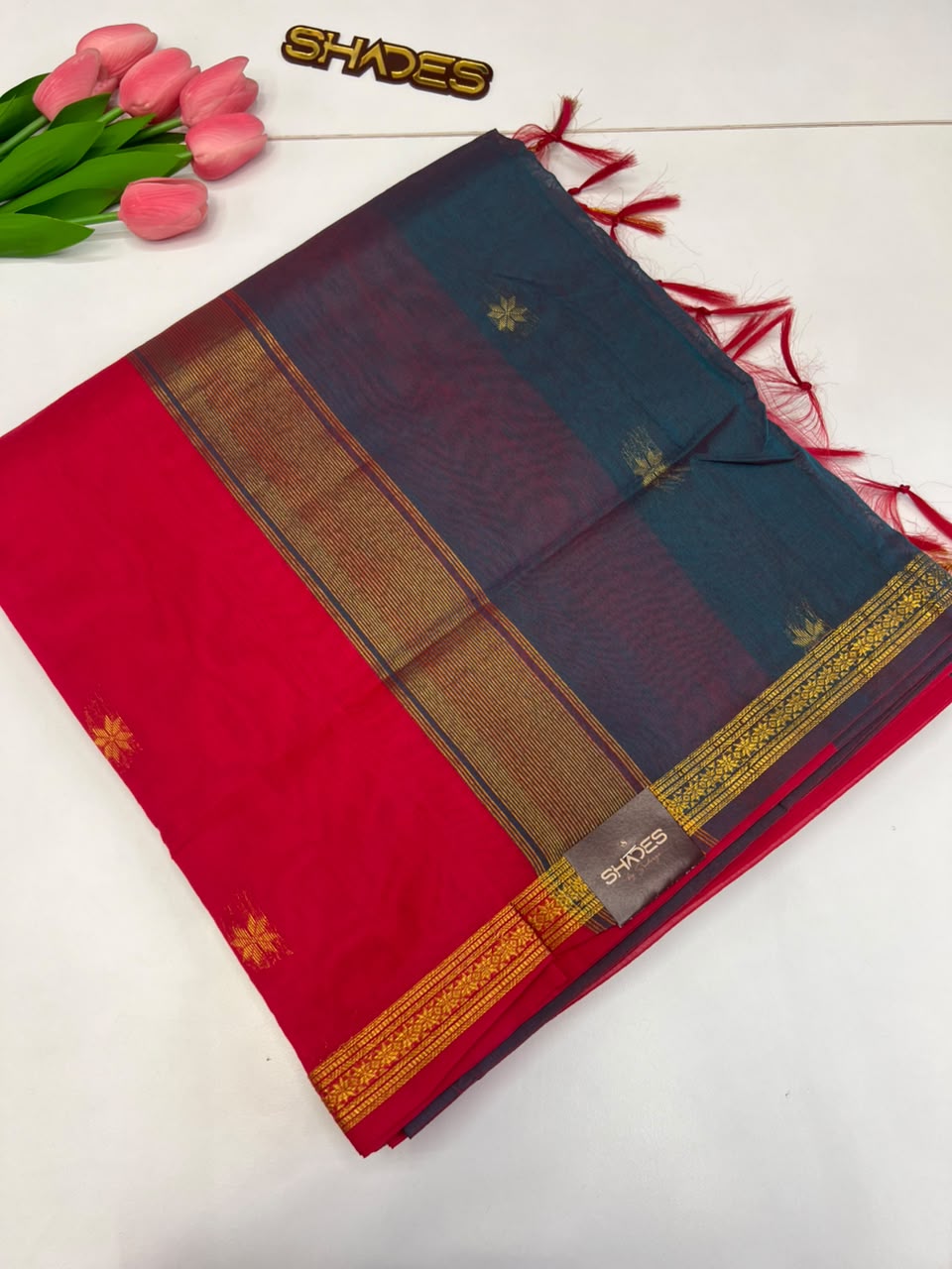 Maheshwari (Contrast) - Maheshwari Silk Saree