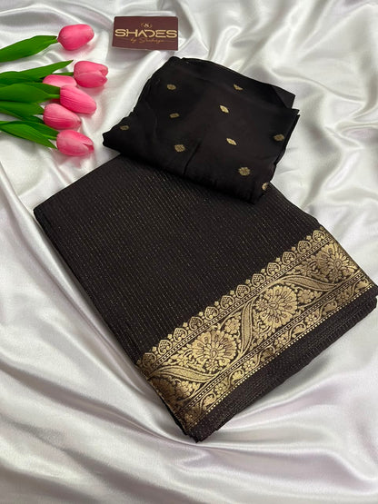RUBY - Pure Viscose Chinnon Lurex Saree