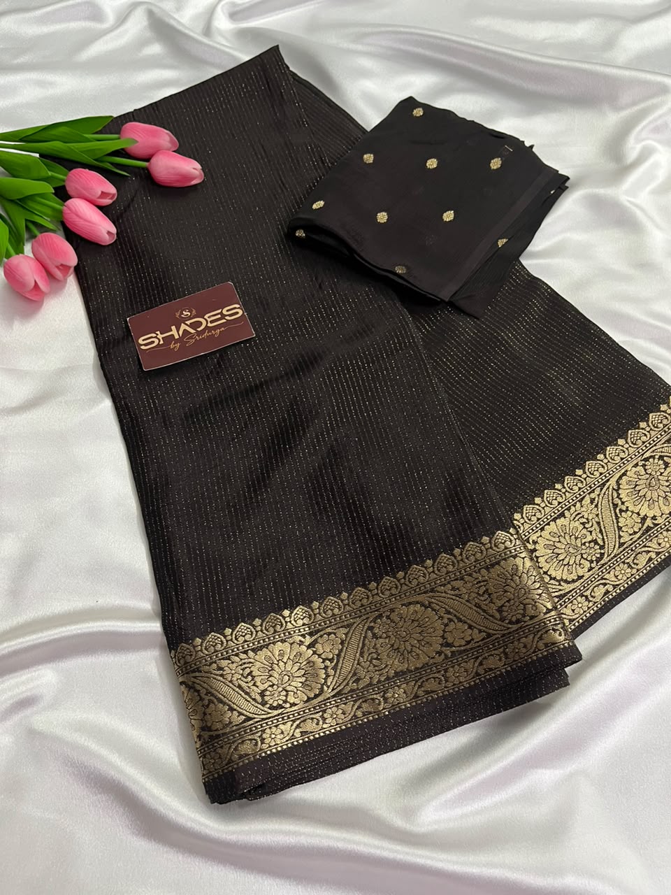 RUBY - Pure Viscose Chinnon Lurex Saree