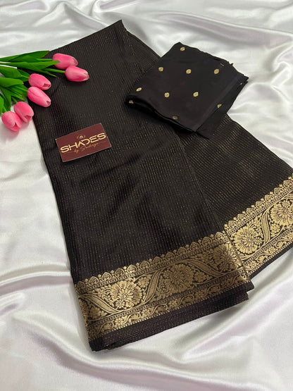 RUBY - Pure Viscose Chinnon Lurex Saree