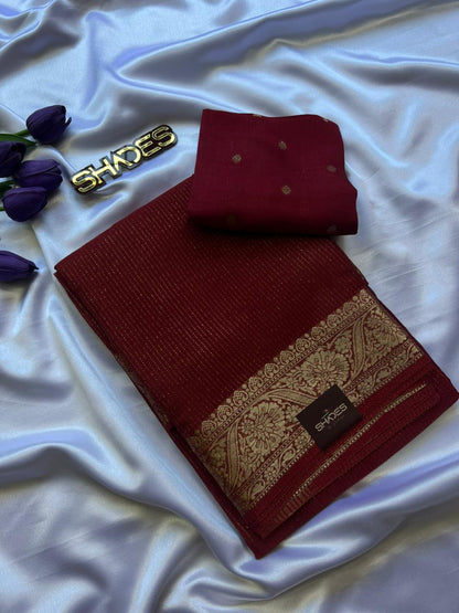 RUBY - Pure Viscose Chinnon Lurex Saree