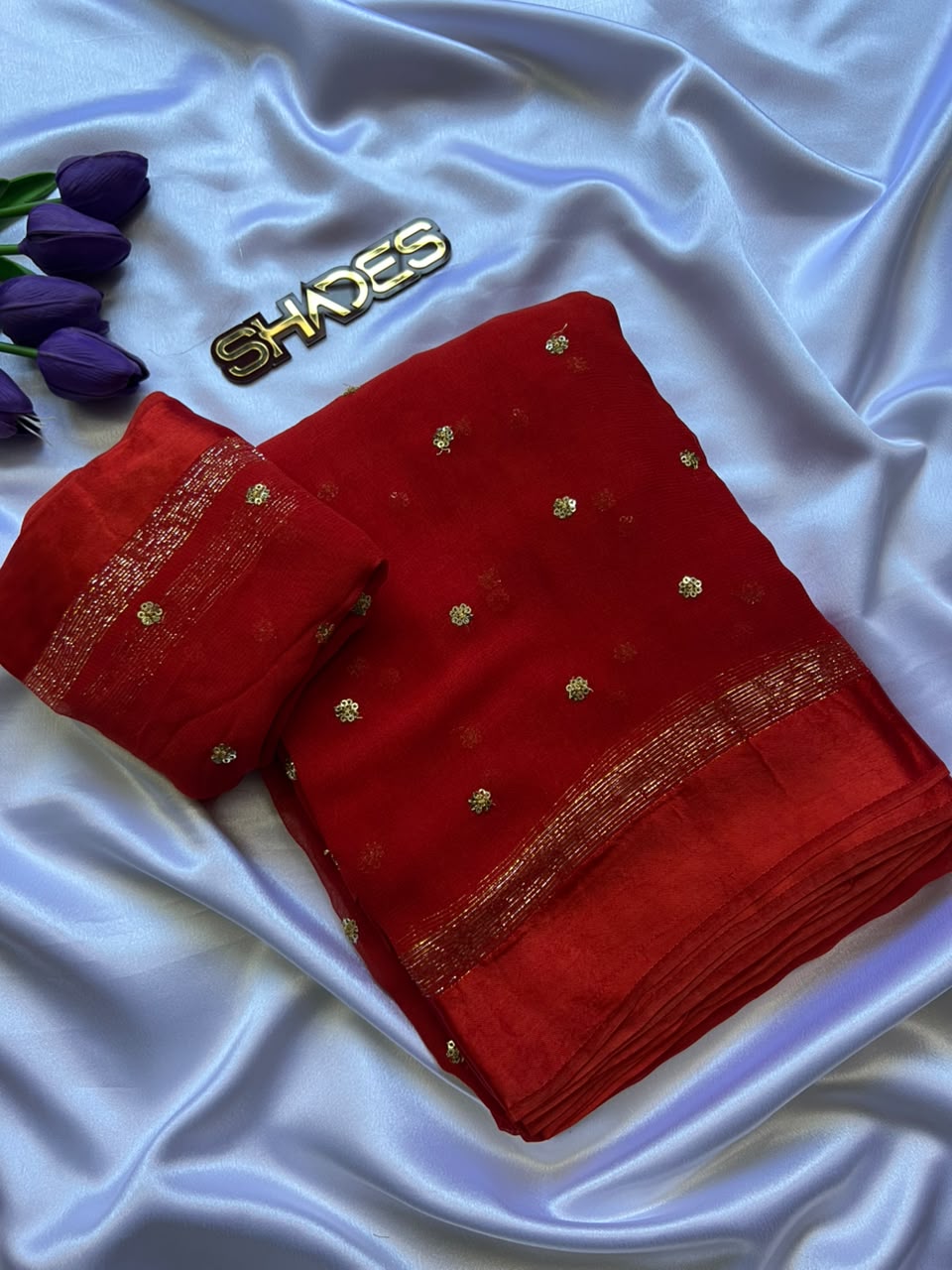 BELLA - Viscose Georgette Saree
