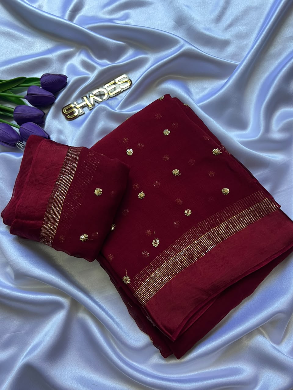 BELLA - Viscose Georgette Saree