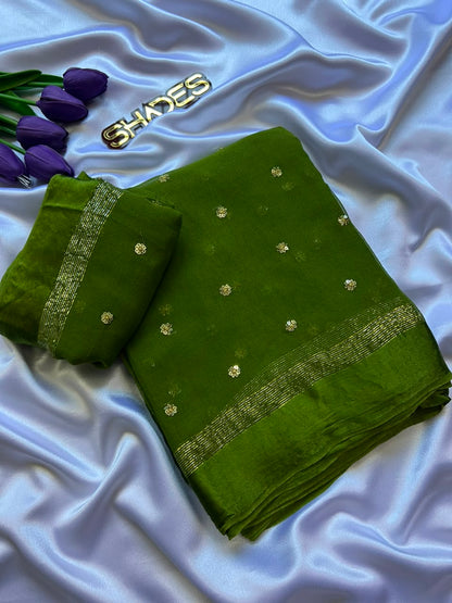 BELLA - Viscose Georgette Saree