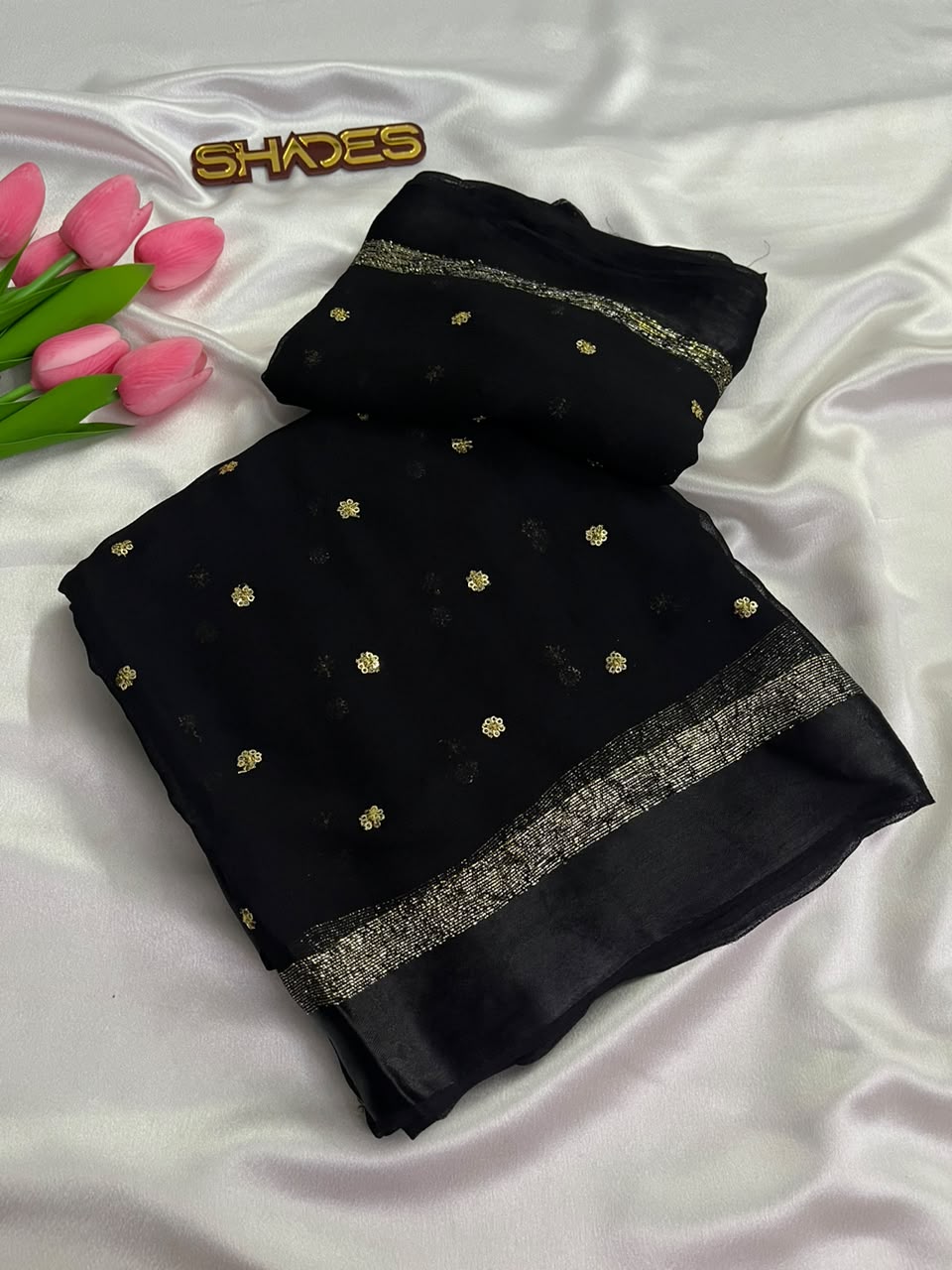BELLA - Viscose Georgette Saree