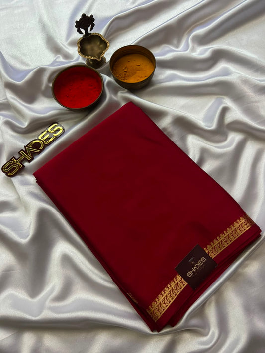 AARADHYA (border 2) - Viscose Crepe Saree (Copy)
